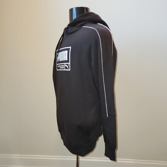 Puma Hoodie, Black, Mens Large, NWT, Heavyweight, Classic Puma Logo New with tag - Picture 7 of 9